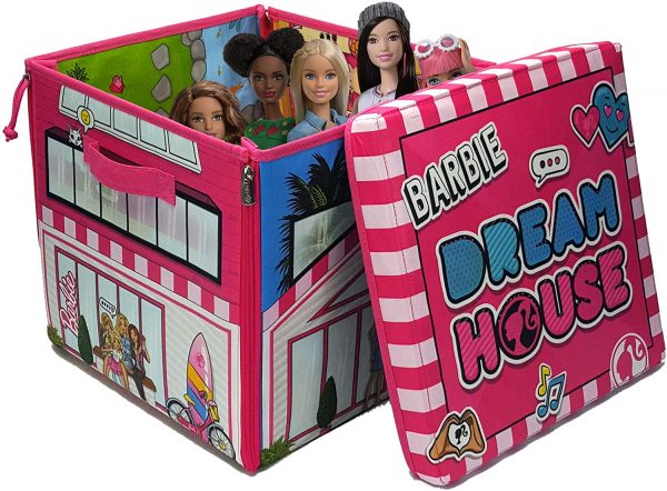 Barbie ZipBin 40 Doll Dream House Toy Box and Playmat